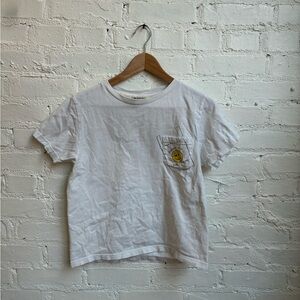 White Short Sleeve Tee Essential Top